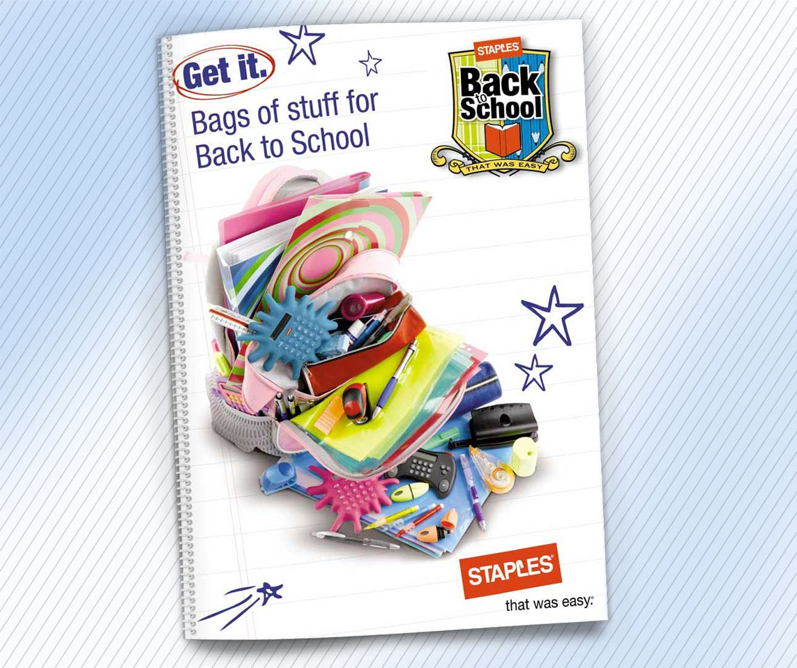 Staples Back to School catalogue cover